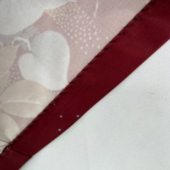 Vintage handmade floral button up front shirt tropical Hawaiian print Fall top S - Picture 9 of 12